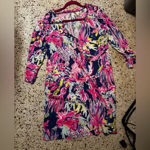 Lilly Pulitzer Banyan Dress in the vibrant "Sunken Treasure" large